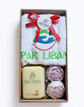 Towel & Soap Gift Box | Embroidered Towel & Scented Soaps